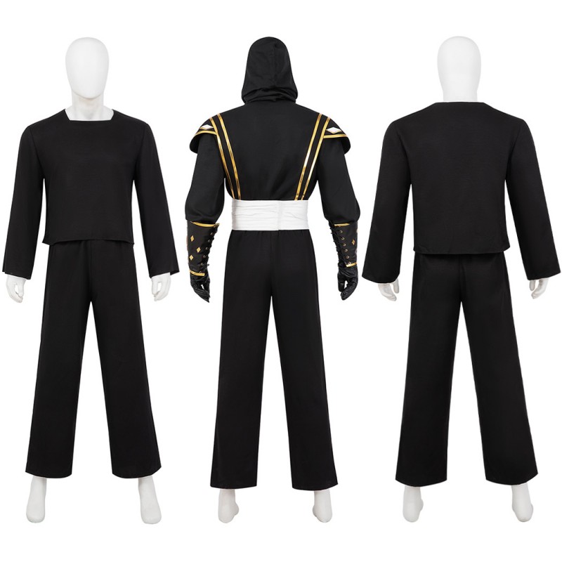 Power Rangers Black Ninja Costumes Mighty Morphin Adam Park Cosplay Suit