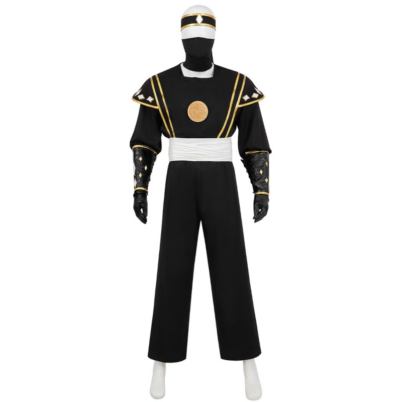 Power Rangers Black Ninja Costumes Mighty Morphin Adam Park Cosplay Suit