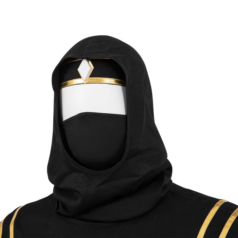 Power Rangers Black Ninja Costumes Mighty Morphin Adam Park Cosplay Suit