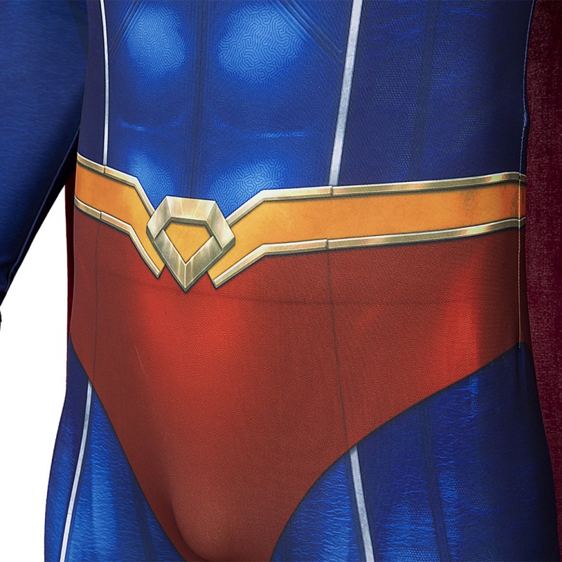 Clark Kent Suit Red Clark Jumpsuit Cosplay Costumes with Cape