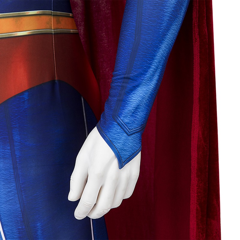 Clark Kent Suit Red Clark Jumpsuit Cosplay Costumes with Cape