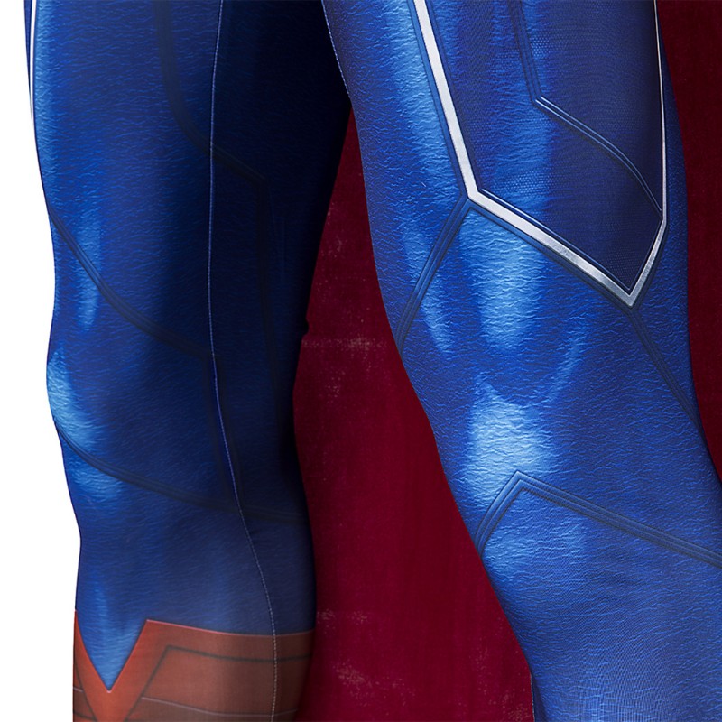 Clark Kent Suit Red Clark Jumpsuit Cosplay Costumes with Cape