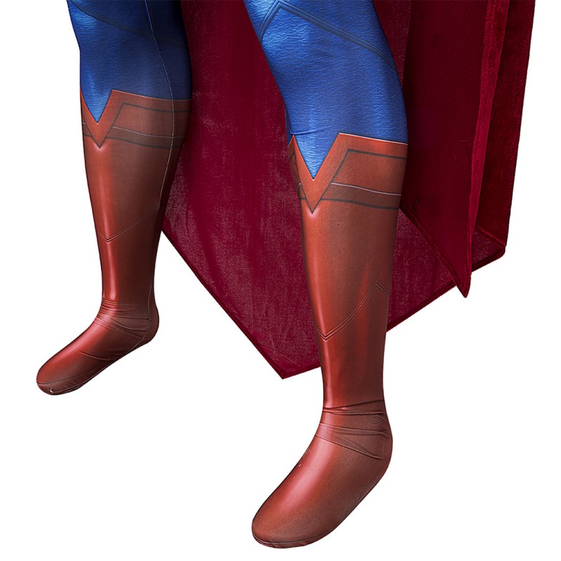 Clark Kent Suit Red Clark Jumpsuit Cosplay Costumes with Cape