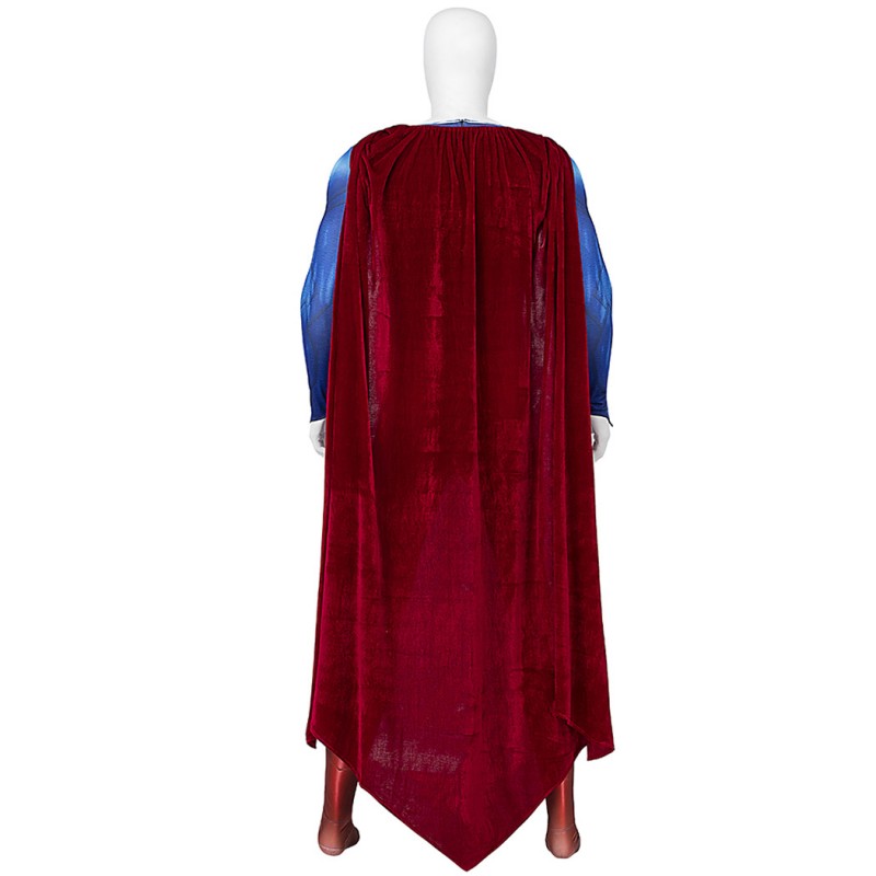 Clark Kent Suit Red Clark Jumpsuit Cosplay Costumes with Cape