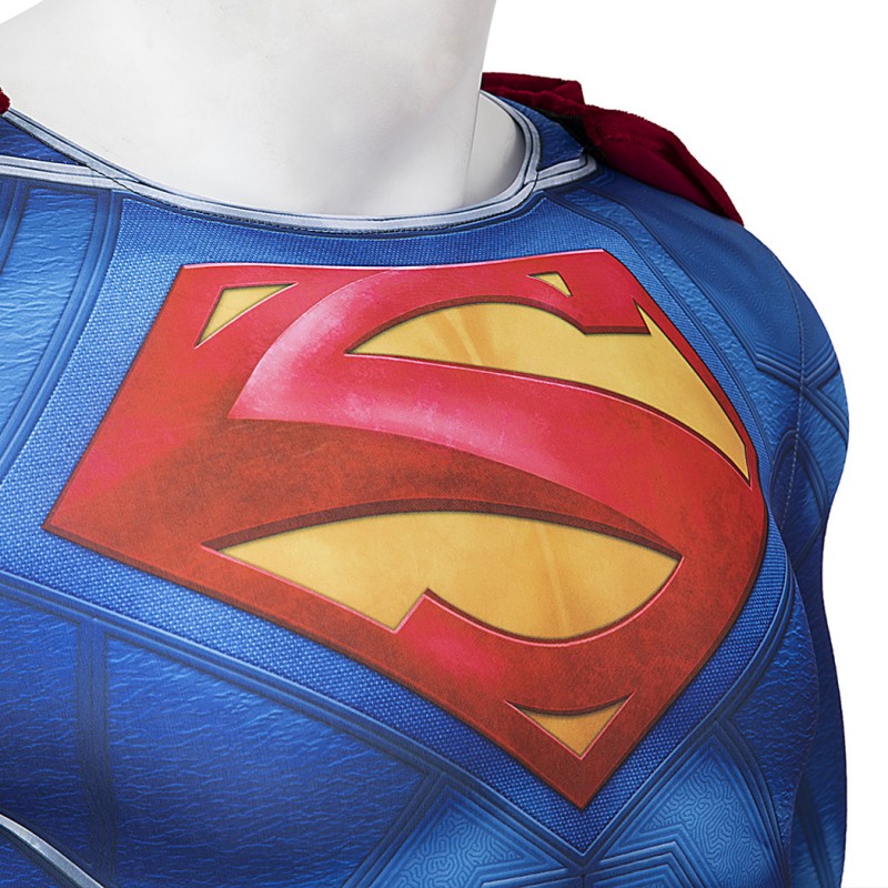 Clark Kent Suit Red Clark Jumpsuit Cosplay Costumes with Cape