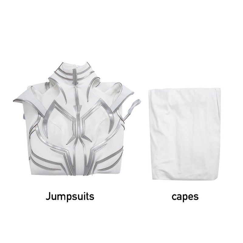 Suppose That Season 2 Hela White Jumpsuit Cosplay Costumes with Cape