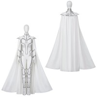 Suppose That Season 2 Hela White Jumpsuit Cosplay Costumes with Cape
