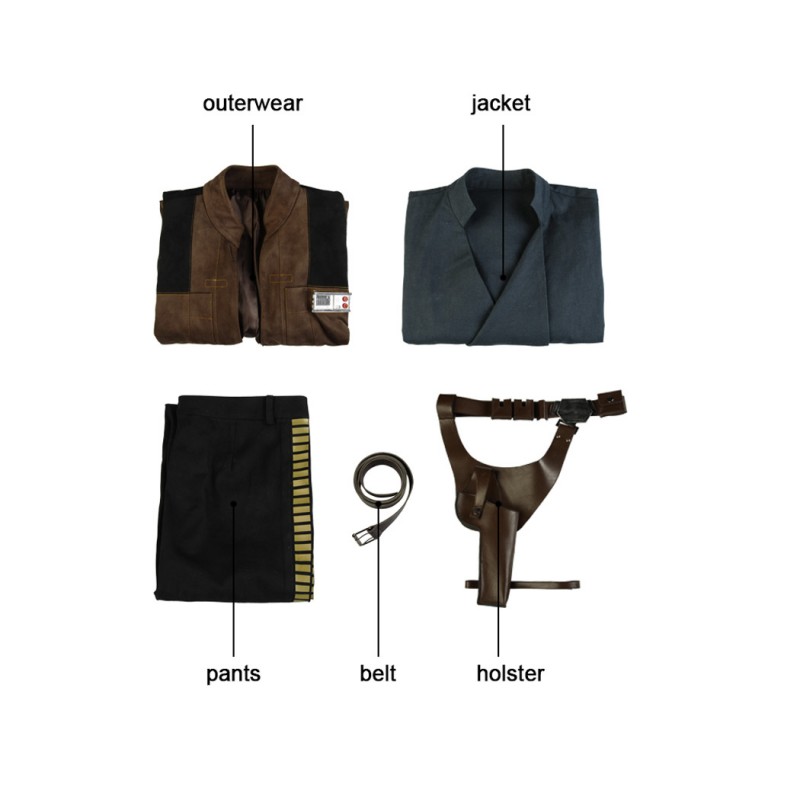 Star Wars Han Solo Halloween Costumes Solo A Star Wars Story Cosplay Suit
