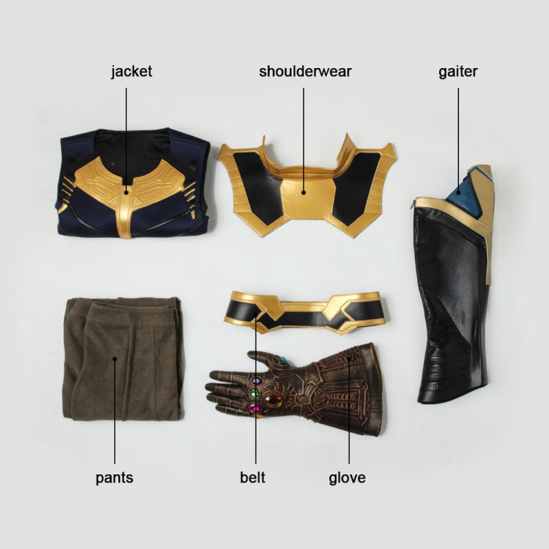Avengers Infinity War Thanos Halloween Costumes Cosplay Suit