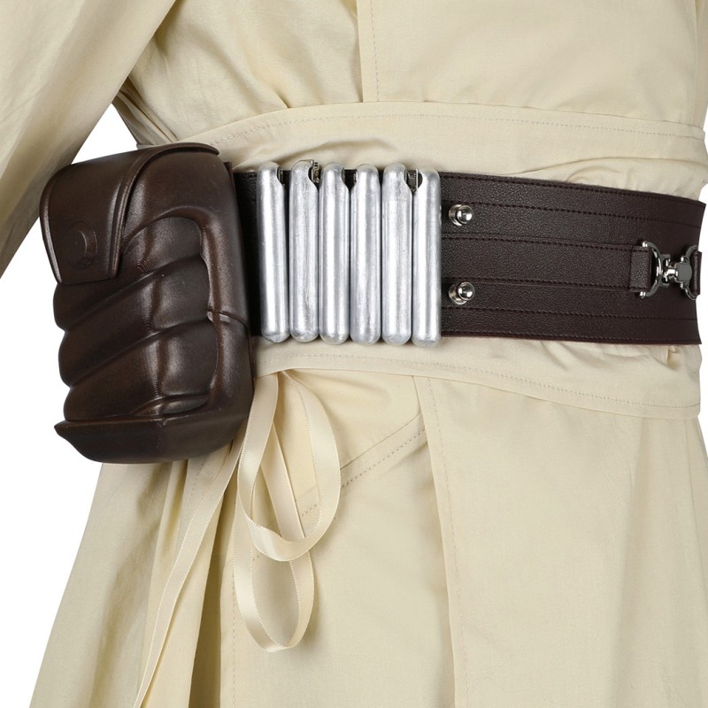 Obi-Wan Kenobi Qui-Gon Jinn Costumes Star Wars Episode The Phantom Menace Cosplay Suit