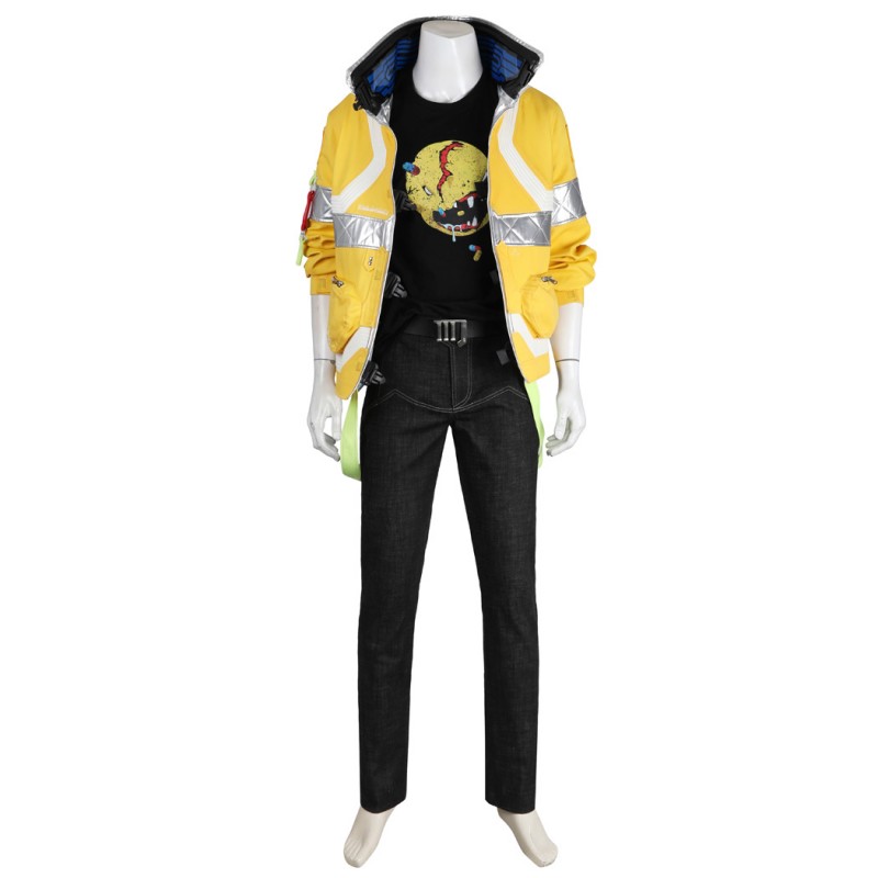 Cyberpunk Yellow Costumes Halloween Cosplay Suit