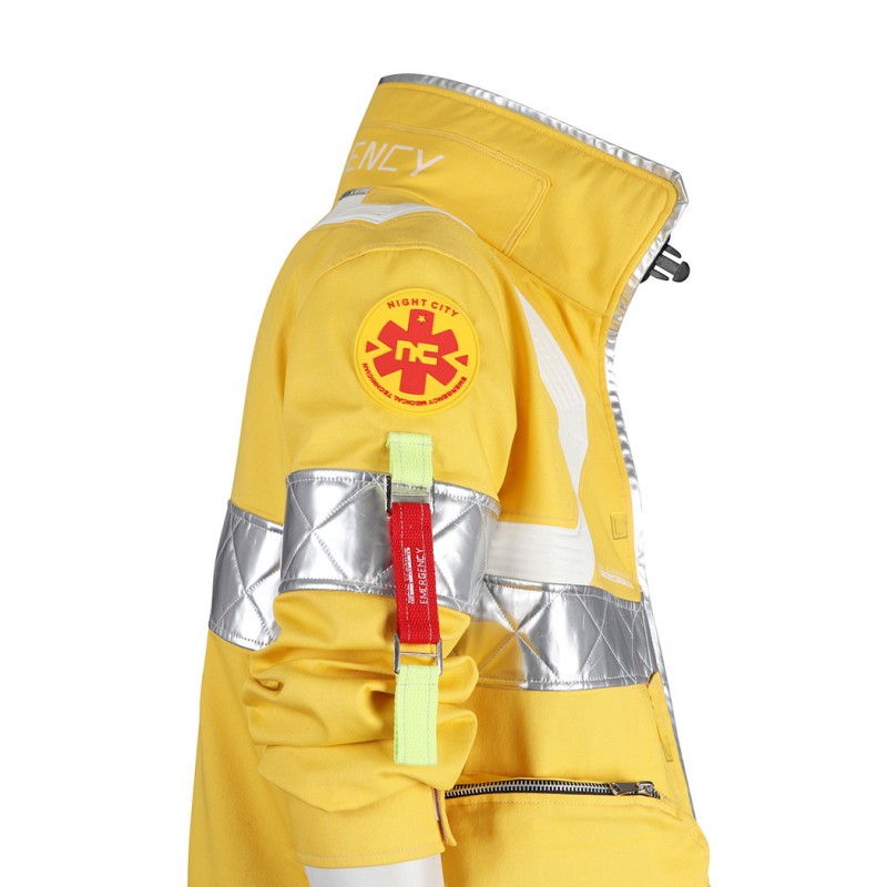 Cyberpunk Yellow Costumes Halloween Cosplay Suit