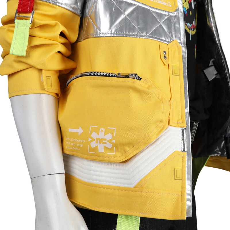 Cyberpunk Yellow Costumes Halloween Cosplay Suit
