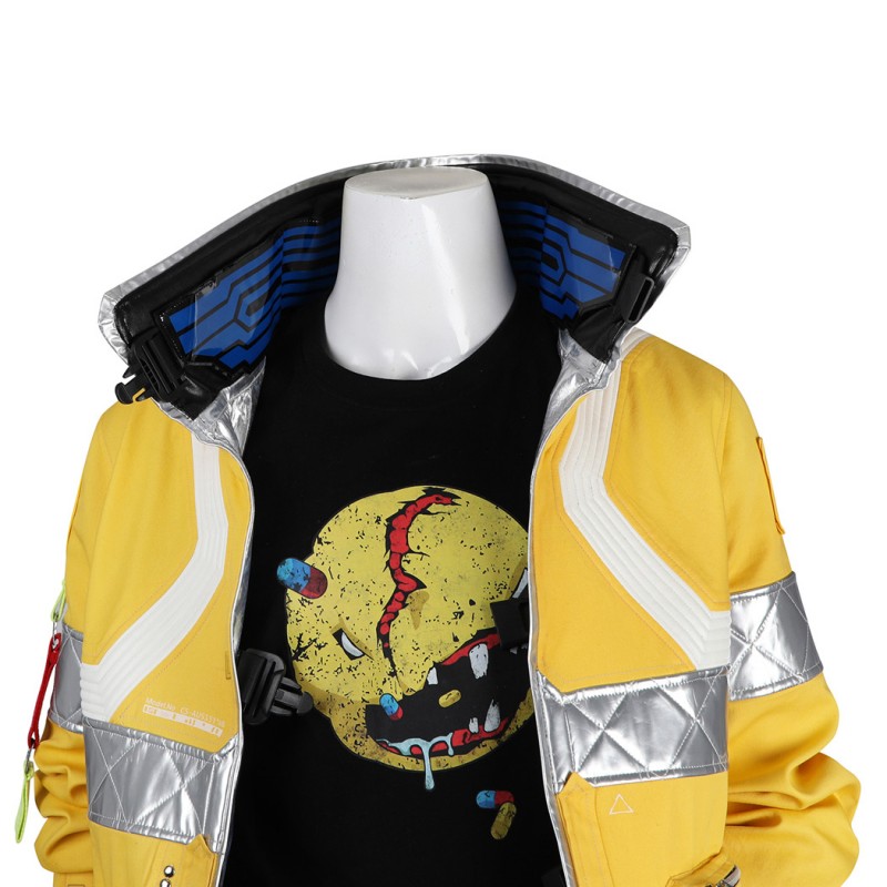 Cyberpunk Yellow Costumes Halloween Cosplay Suit