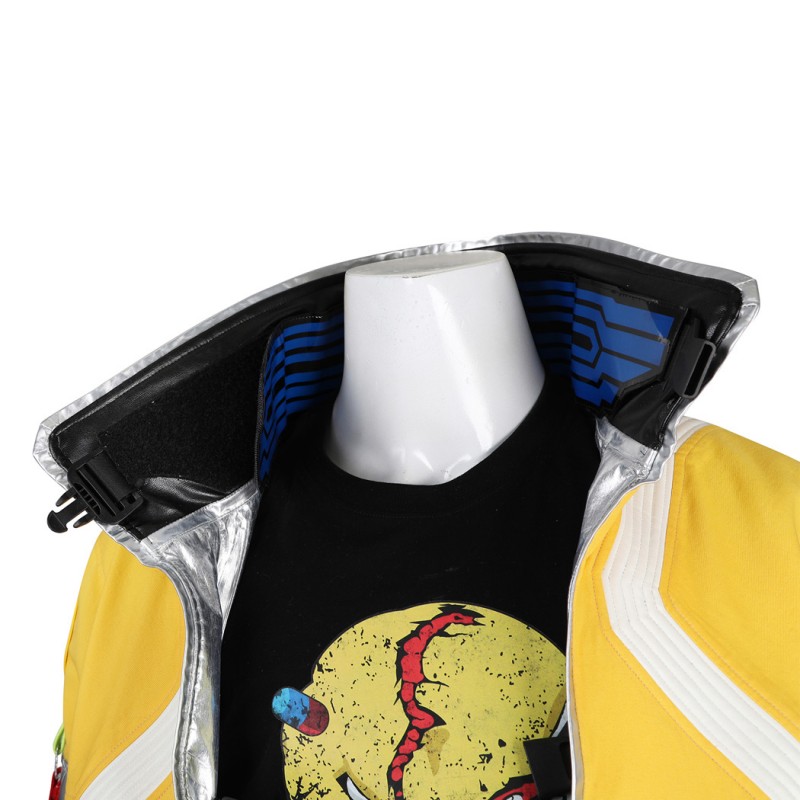 Cyberpunk Yellow Costumes Halloween Cosplay Suit
