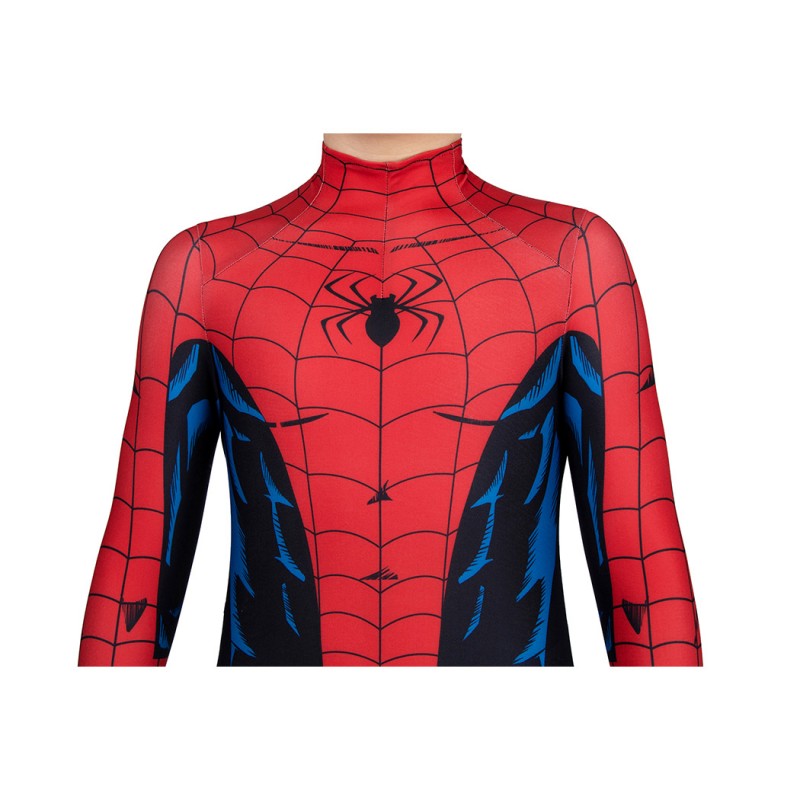 Kids Spiderman Vintage Comic Book Suit Spider-Man PS5 Jumpsuit Cosplay Costumes