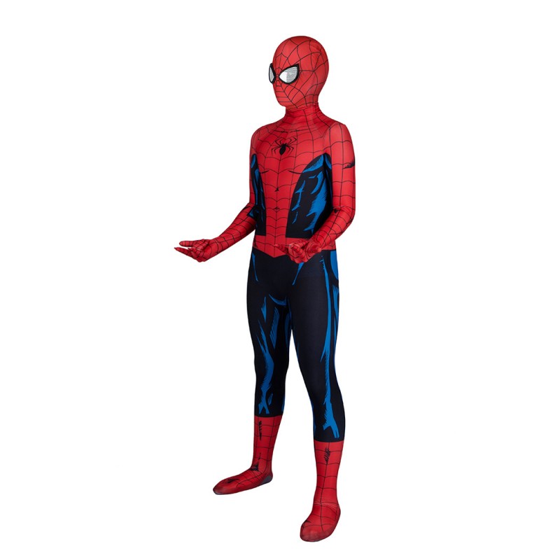 Kids Spiderman Vintage Comic Book Suit Spider-Man PS5 Jumpsuit Cosplay Costumes