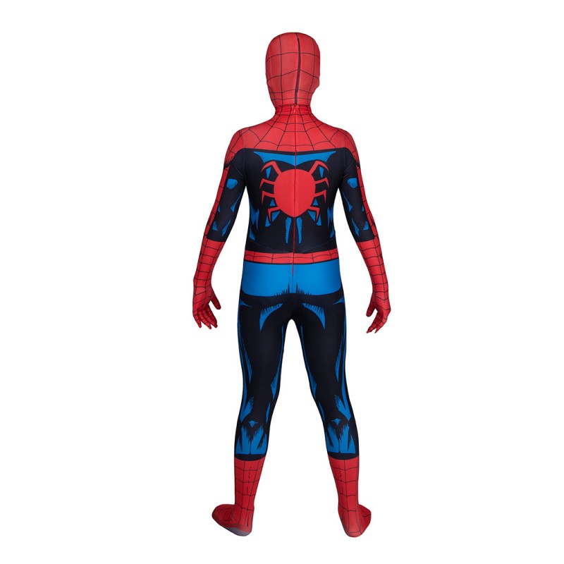 Kids Spiderman Vintage Comic Book Suit Spider-Man PS5 Jumpsuit Cosplay Costumes