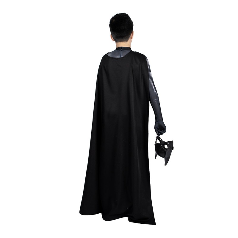 Kids Michael Keaton Suit TF Bat Bruce Wayne Jumpsuit Cosplay Costumes
