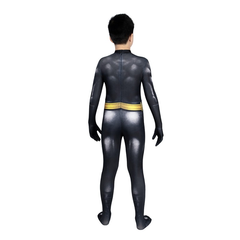 Kids Michael Keaton Suit TF Bat Bruce Wayne Jumpsuit Cosplay Costumes