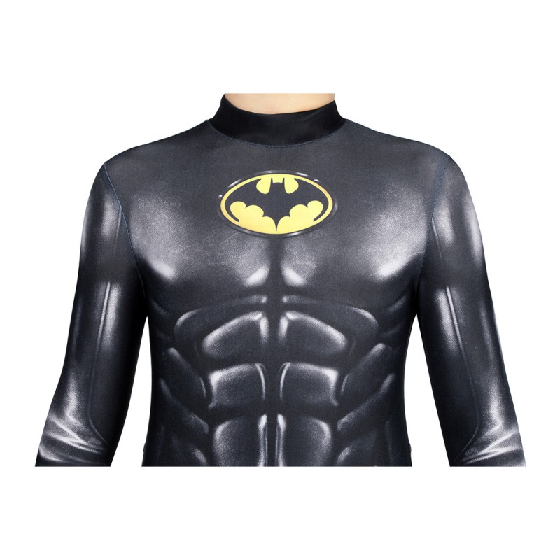 Kids Michael Keaton Suit TF Bat Bruce Wayne Jumpsuit Cosplay Costumes