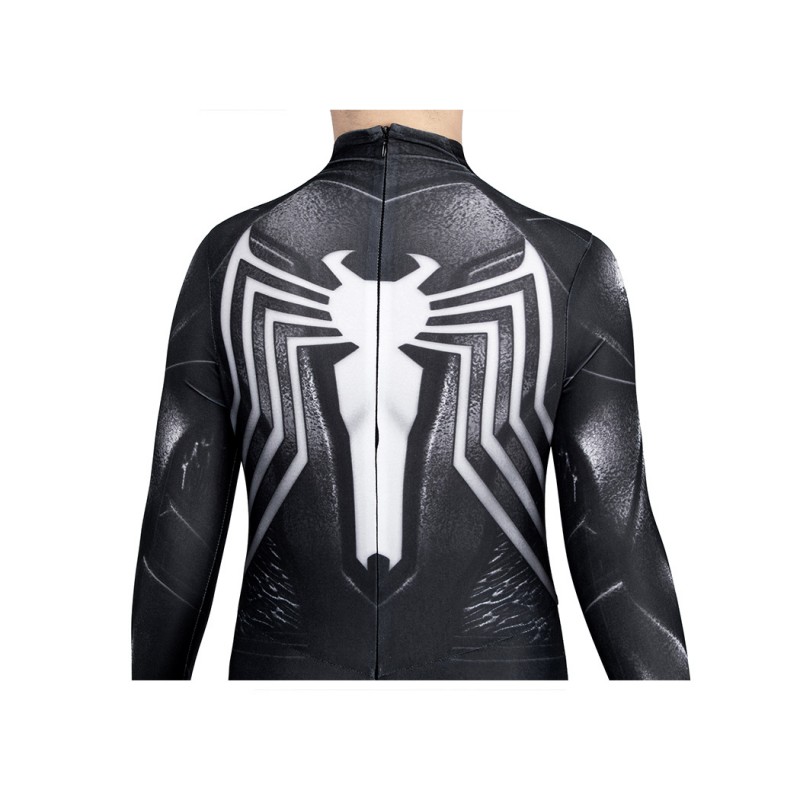 Kids Spiderman Venom Black Suit Spiderman 2 Jumpsuit Cosplay Costumes