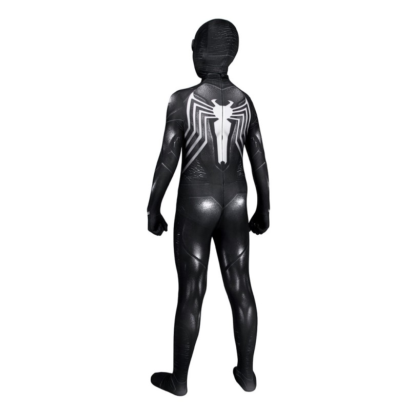 Kids Spiderman Venom Black Suit Spiderman 2 Jumpsuit Cosplay Costumes