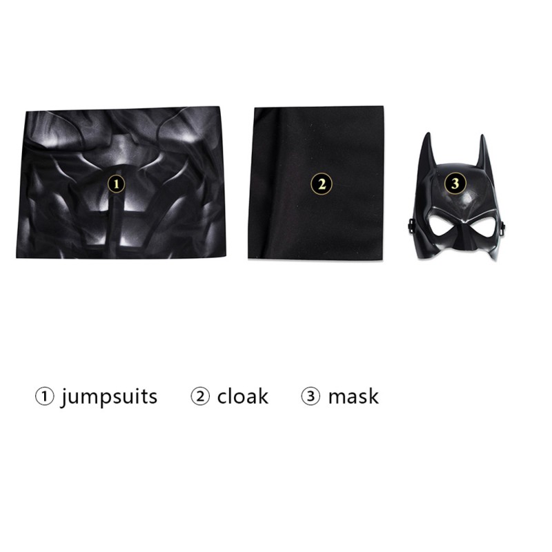 Kids Michael Keaton Jumpsuit TF Bat Bruce Wayne Cosplay Costumes Halloween Suit