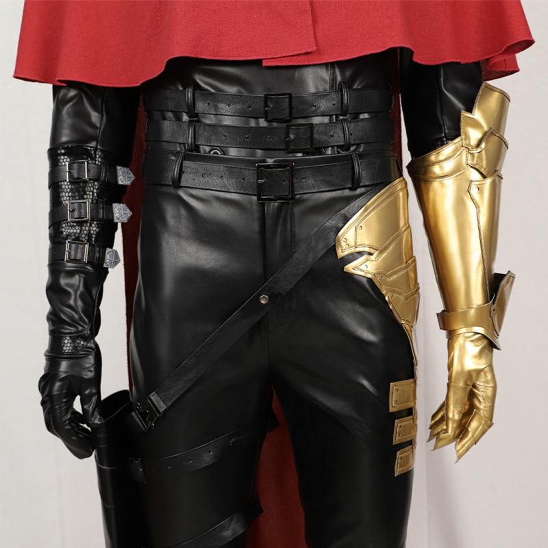 FF7 Vincent Valentine Costumes Game Final Fantasy VII Remake Cosplay Suit