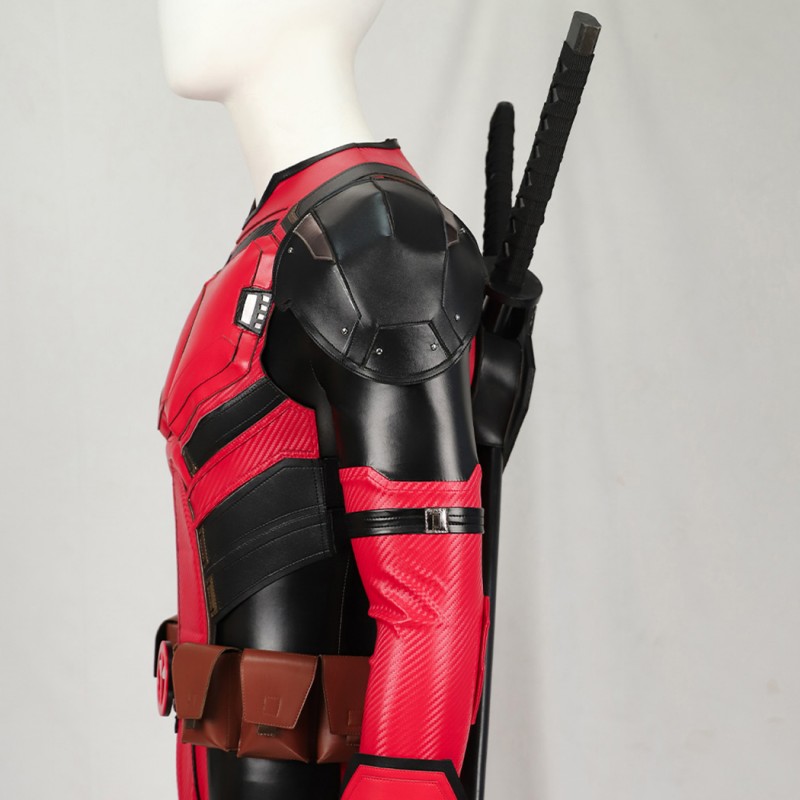 Deadpool Samurai Halloween Costumes Deadpool 3 Wade Wilson Red Cosplay Suit