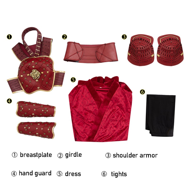 Suppose That Season 2 Hela Red Suit Cosplay Costumes Halloween Dress