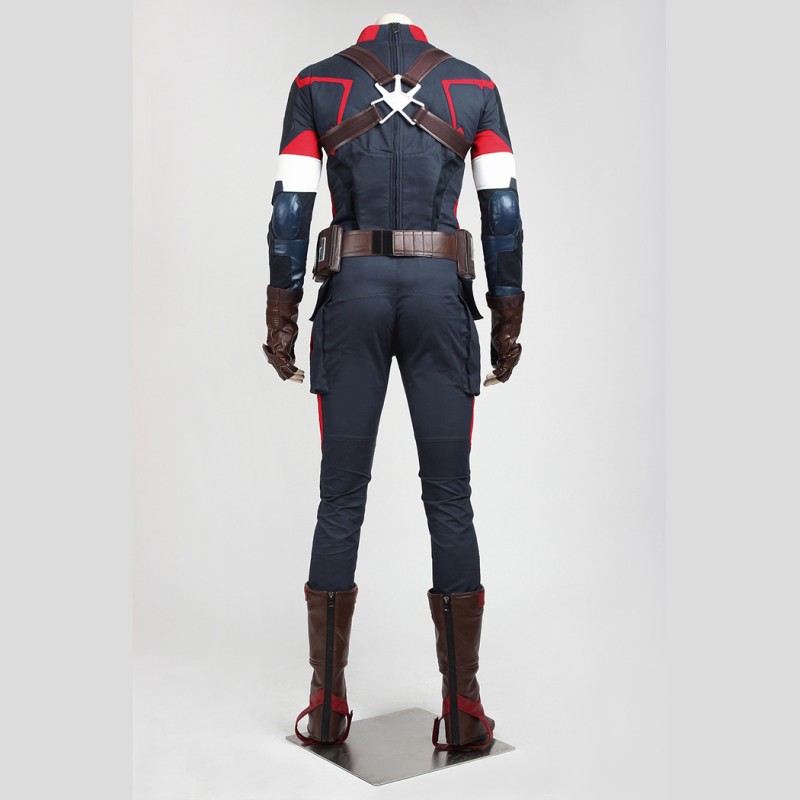 Avengers Captain America Halloween Costume Avengers 2 Age of Ultron Steve Rogers Cosplay Suit