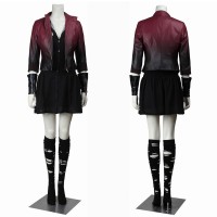 Scarlet Witch Halloween Costumes Avengers 2 Age of Ultron Cosplay Suit Wanda Maximoff Dress Outfit