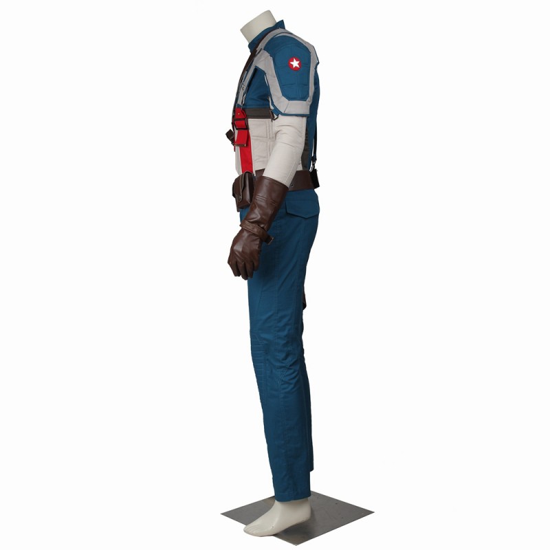 Steve Rogers Halloween Costumes Avengers Age of Ultron Captain America Cosplay Suit