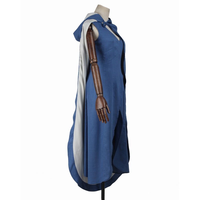 Emilia Costume Halloween Blue Dress Cosplay Suit