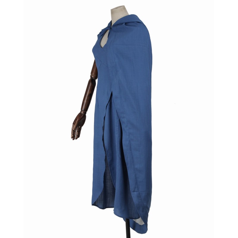 Emilia Costume Halloween Blue Dress Cosplay Suit