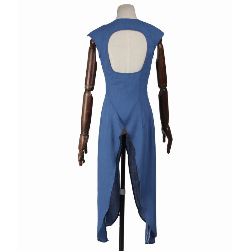 Emilia Costume Halloween Blue Dress Cosplay Suit