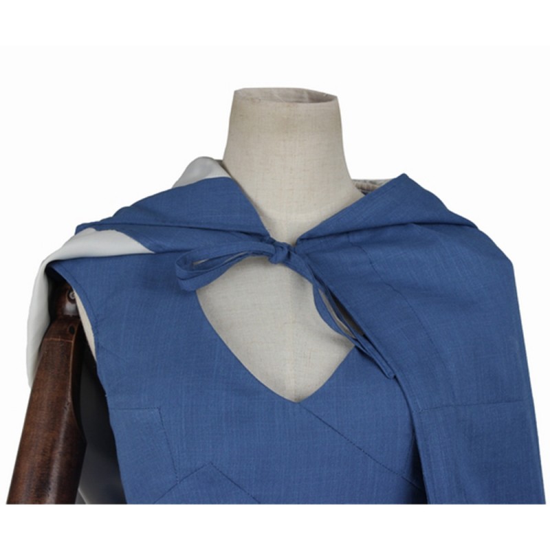 Emilia Costume Halloween Blue Dress Cosplay Suit