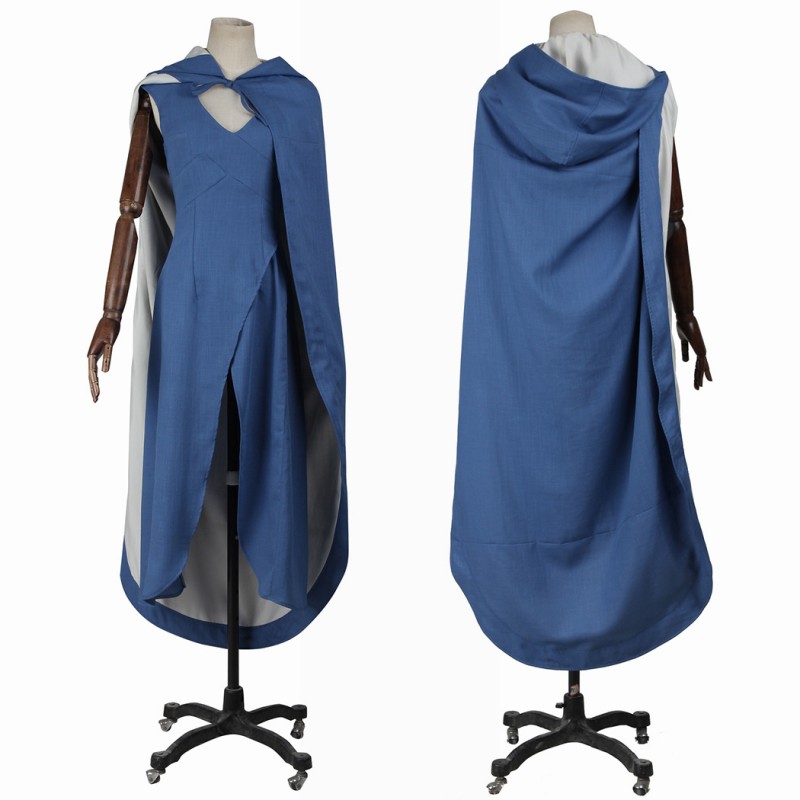 Emilia Costume Halloween Blue Dress Cosplay Suit