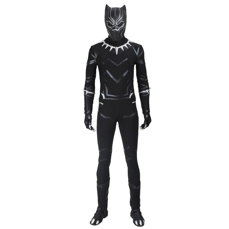 Black Panther Halloween Costumes Captain America Civil War T'Challa Cosplay Suit