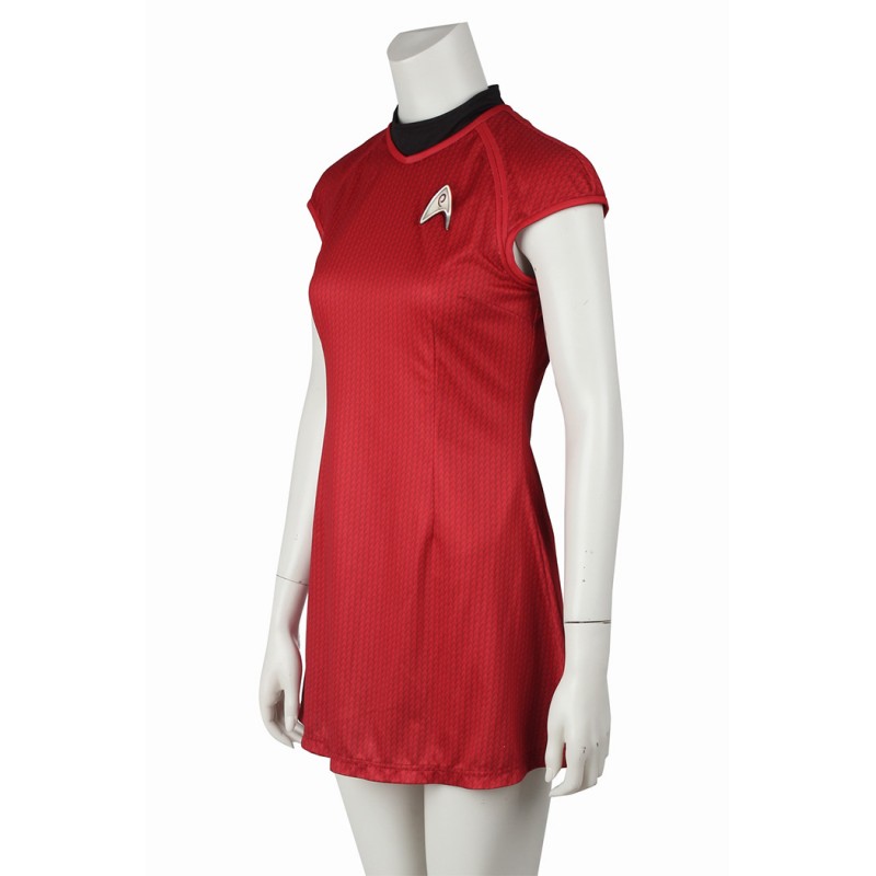Star Trek Into Darkness Women Suit Blue Red Cosplay Costumes Halloween Dress Outfit