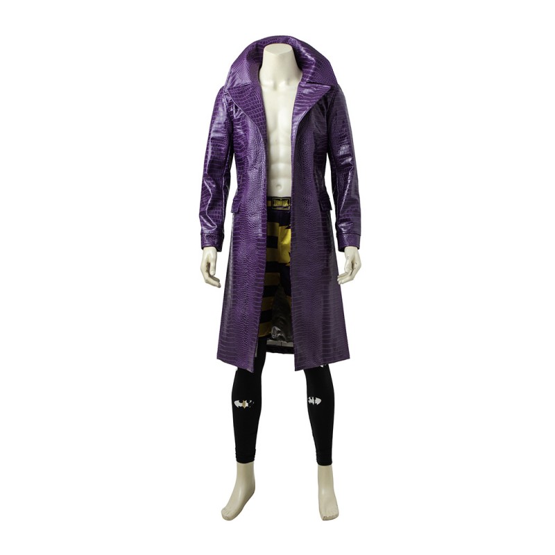 Jared Leto Halloween Costumes TSS Purple Cosplay Suit Pants Coat