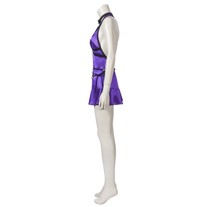 Tifa Lockhart Purple Dress Suit Final Fantasy VII Remake Cosplay Costumes