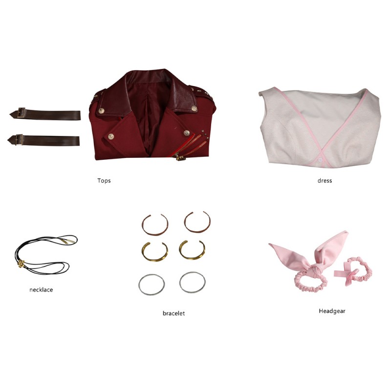 FF7 Aerith Gainsborough Costumes Final Fantasy VII Rebirth Cosplay Suit