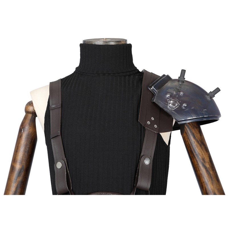 FF7 Remake Cloud Strife Halloween Costumes Black Final Fantasy VII Rebirth Cosplay Suit