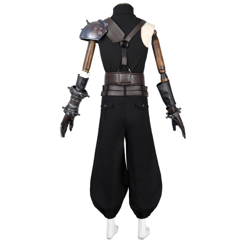 FF7 Remake Cloud Strife Halloween Costumes Black Final Fantasy VII Rebirth Cosplay Suit