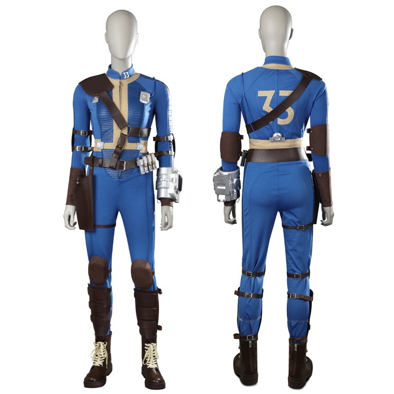 Clearance Sale - Ready To Ship - Vault Lucy 33 Cosplay Costume Women Lucy Blue Halloween Suit Uniform