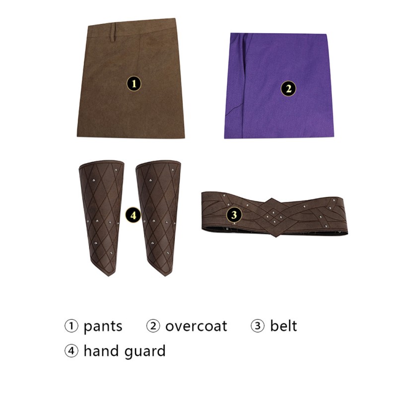 BG3 Gale Costumes Baldurs Gate Cosplay Suit Purple Halloween Outfit