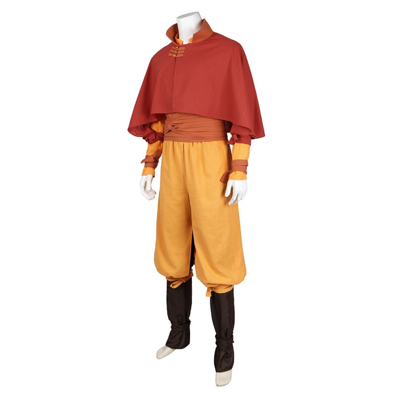 Aang Halloween Costumes Airbender Cosplay Suit Adult Outfit
