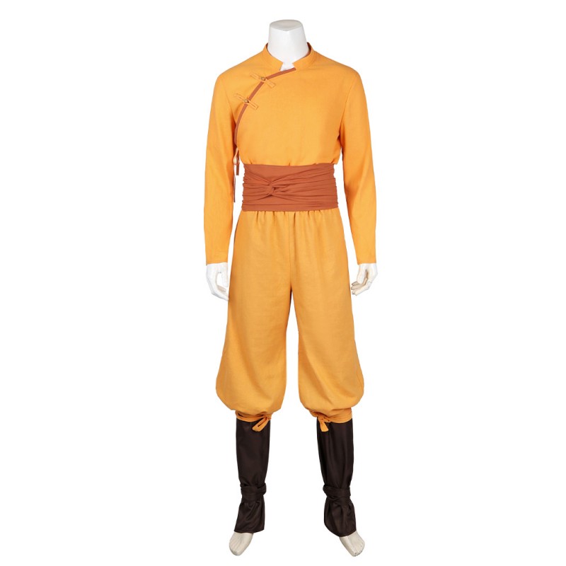 Aang Halloween Costumes Airbender Cosplay Suit Adult Outfit